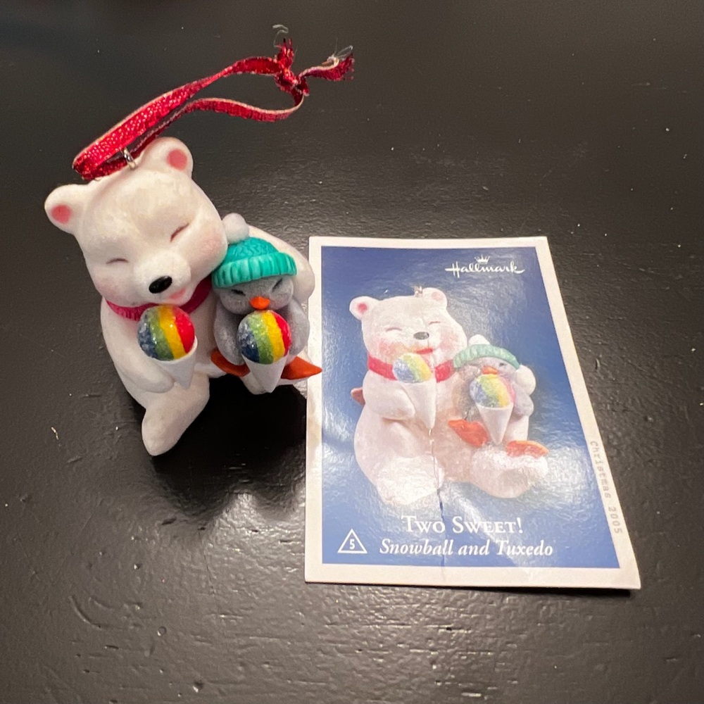 Hallmark “Two Sweet!” Penguin and Polar Bear Ornament